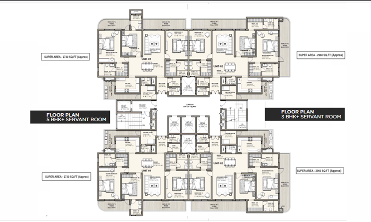 3 BHK-1120 SqFt